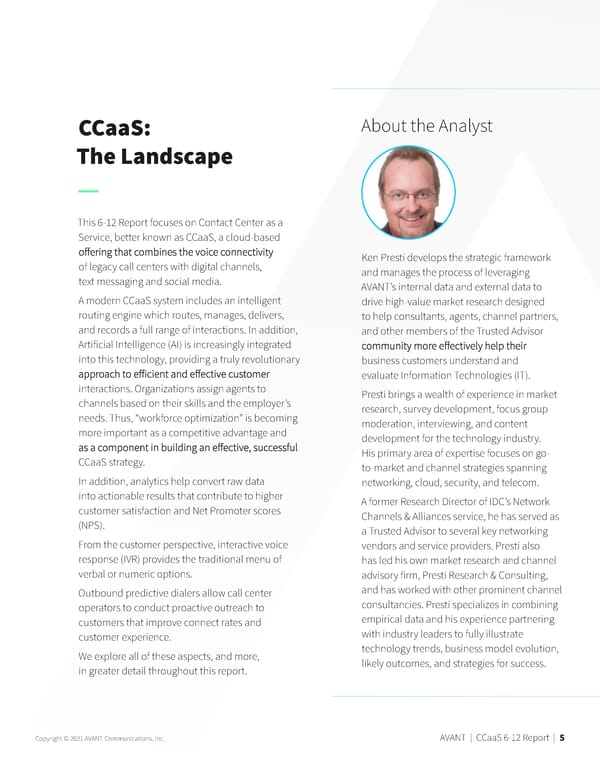 CCaaS Report with trends and research - Page 5