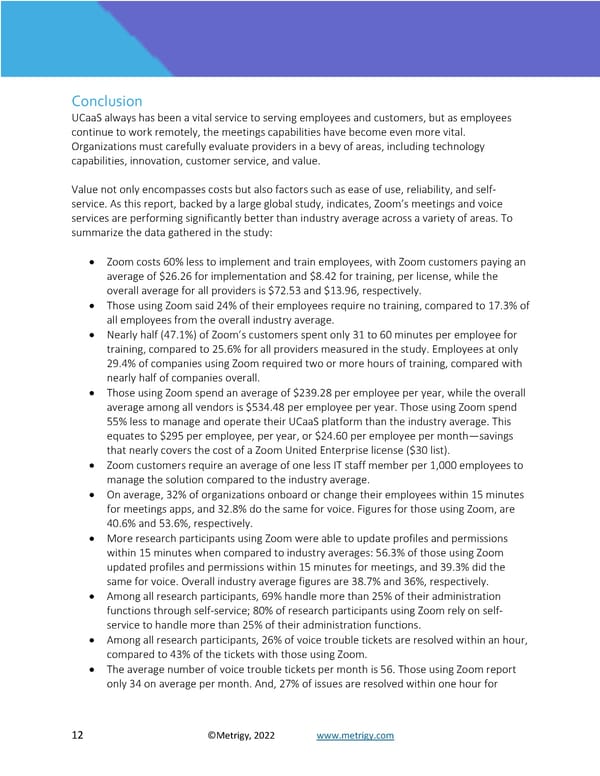 Zoom UCaaS Cost Assessment - Page 12