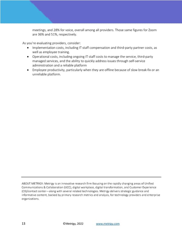 Zoom UCaaS Cost Assessment - Page 13