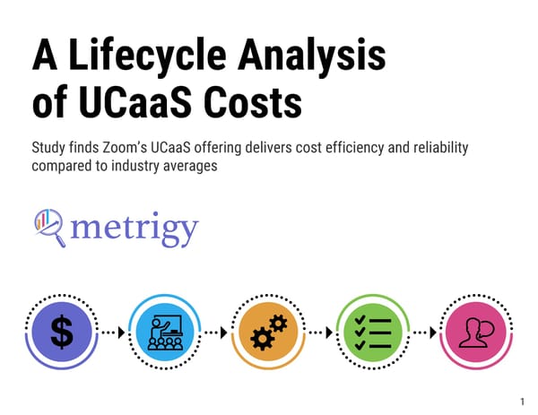 Metrigy Zoom TCO eBook with Video - Page 1