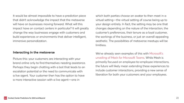 Contact Center Predictions for 2023 and Beyond - Page 23