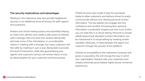 Contact Center Predictions for 2023 and Beyond - Page 27