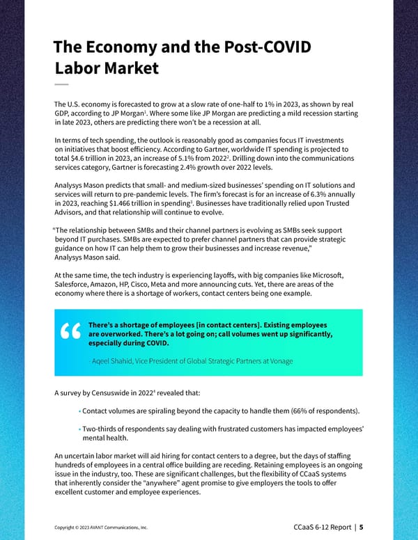 CCaaS Market Trends & Research 2023 - Page 5