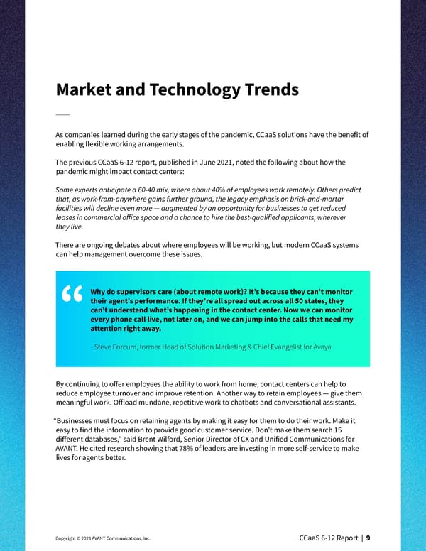 CCaaS Market Trends & Research 2023 - Page 9