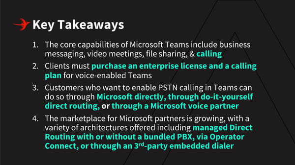 How to choose the best Microsoft Teams Voice/PBX solution - Page 32