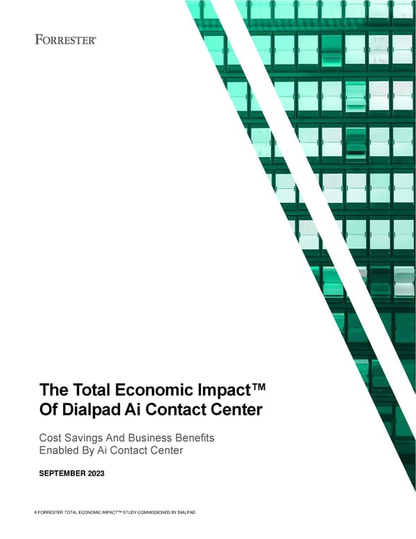 The Economic Impact of Contact Center AI - Page 1