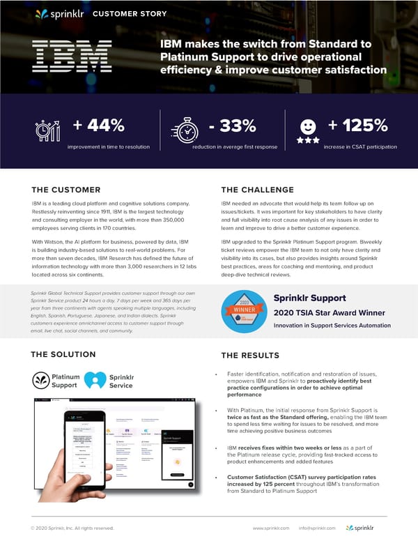 IBM Customer Story Sprinklr - Page 1