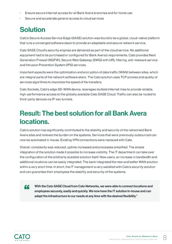 Cato Networks Case Study Financial Services - Page 8