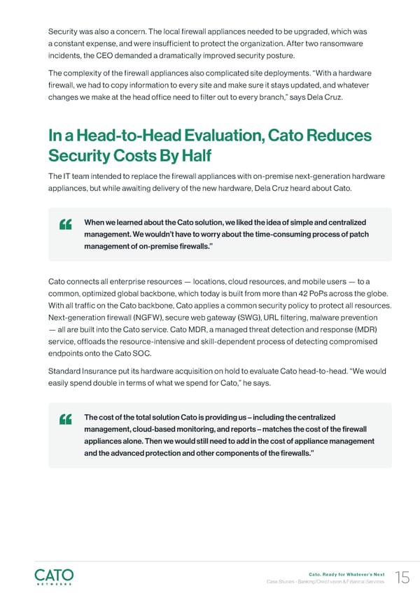 Cato Networks Case Study Financial Services - Page 15