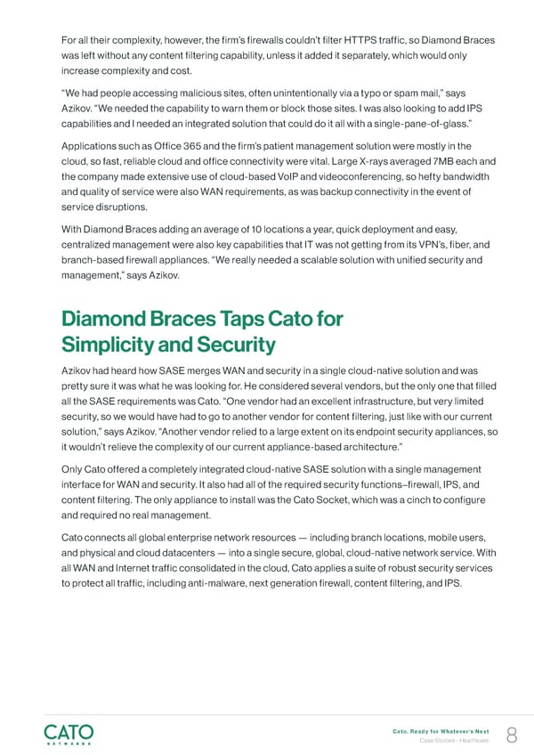 Cato Networks Healthcare - Page 8