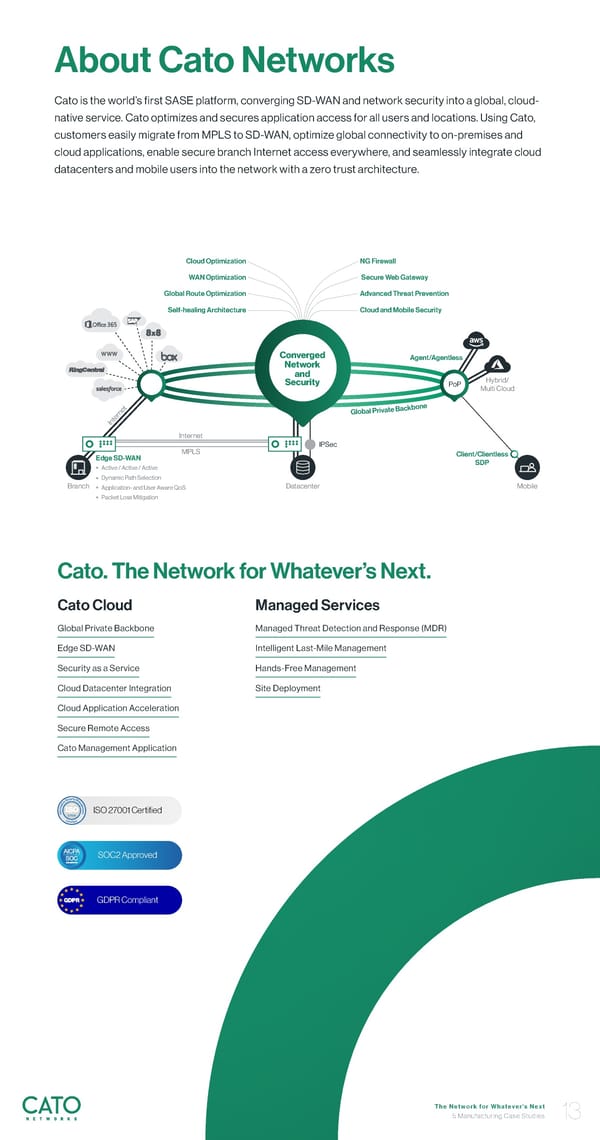 Cato Networks Manufacturing - Page 13