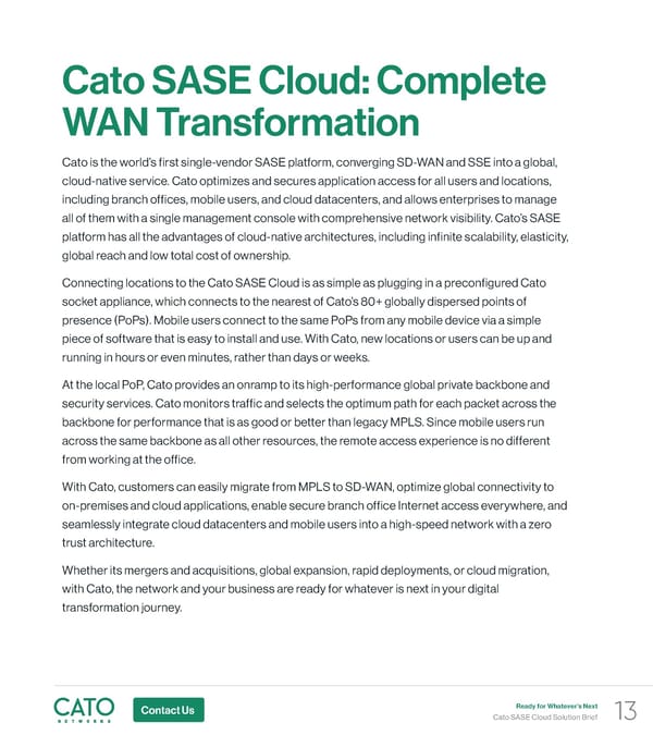 Cato Solution Brief - Page 13