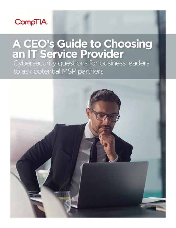 A CEO's Guide to Choosing an IT Service Provider  - Page 1